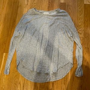 Small long sleeve grey Velvet shirt